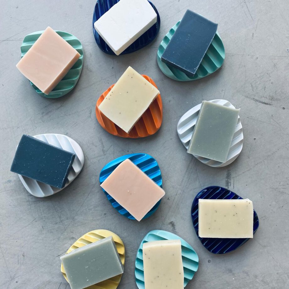kaikua Seifenschalen aus Porzellan in verschiedenen Farben